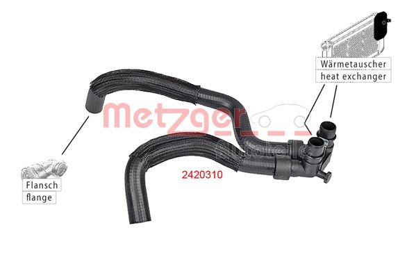 METZGER 2420310 Kühlerschlauch